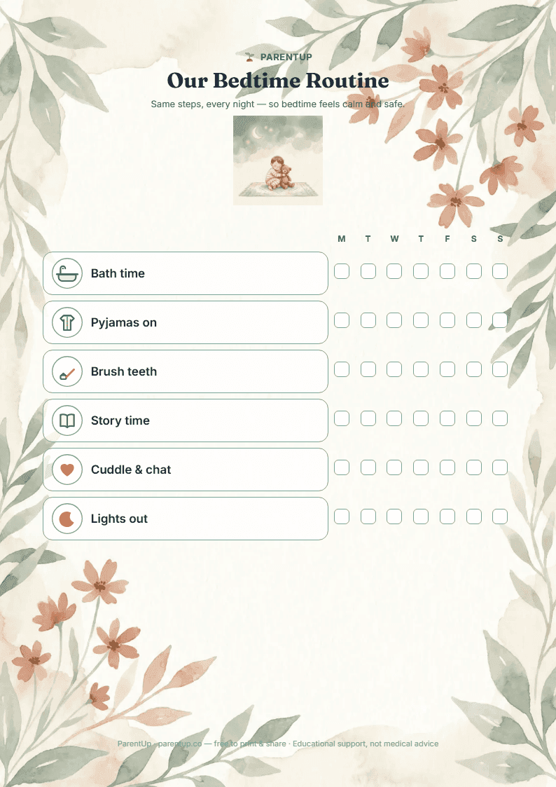 Bedtime Routine Chart preview