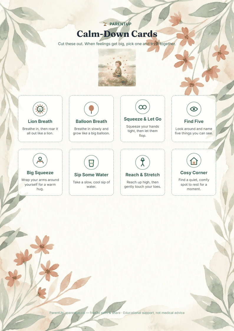 Calm-Down Cards preview