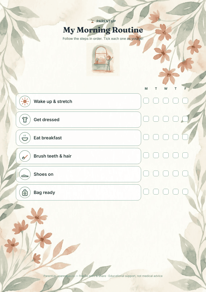 My Morning Routine Chart preview