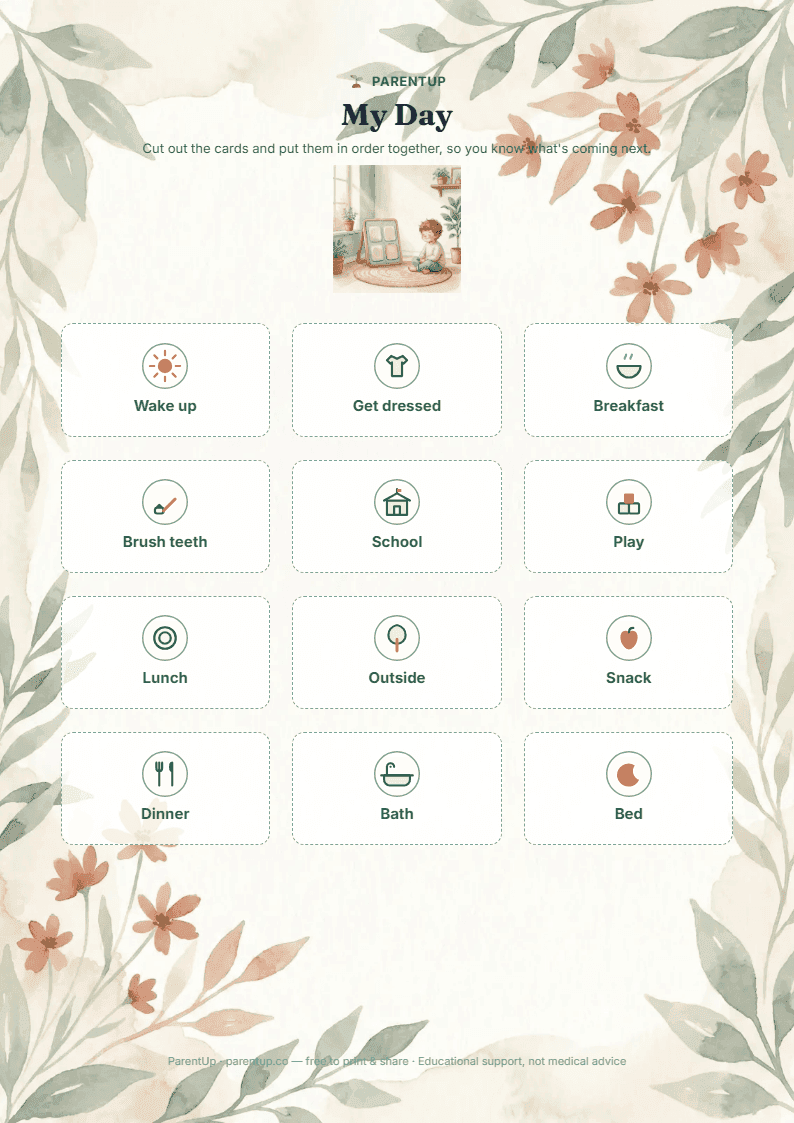 Visual Schedule Cards preview
